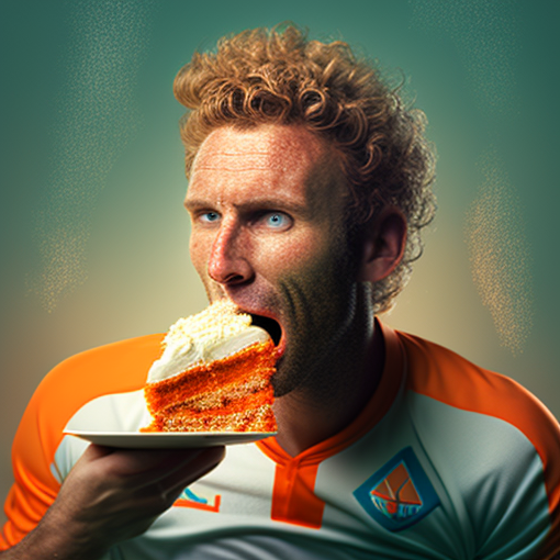 муж ест морковный торт