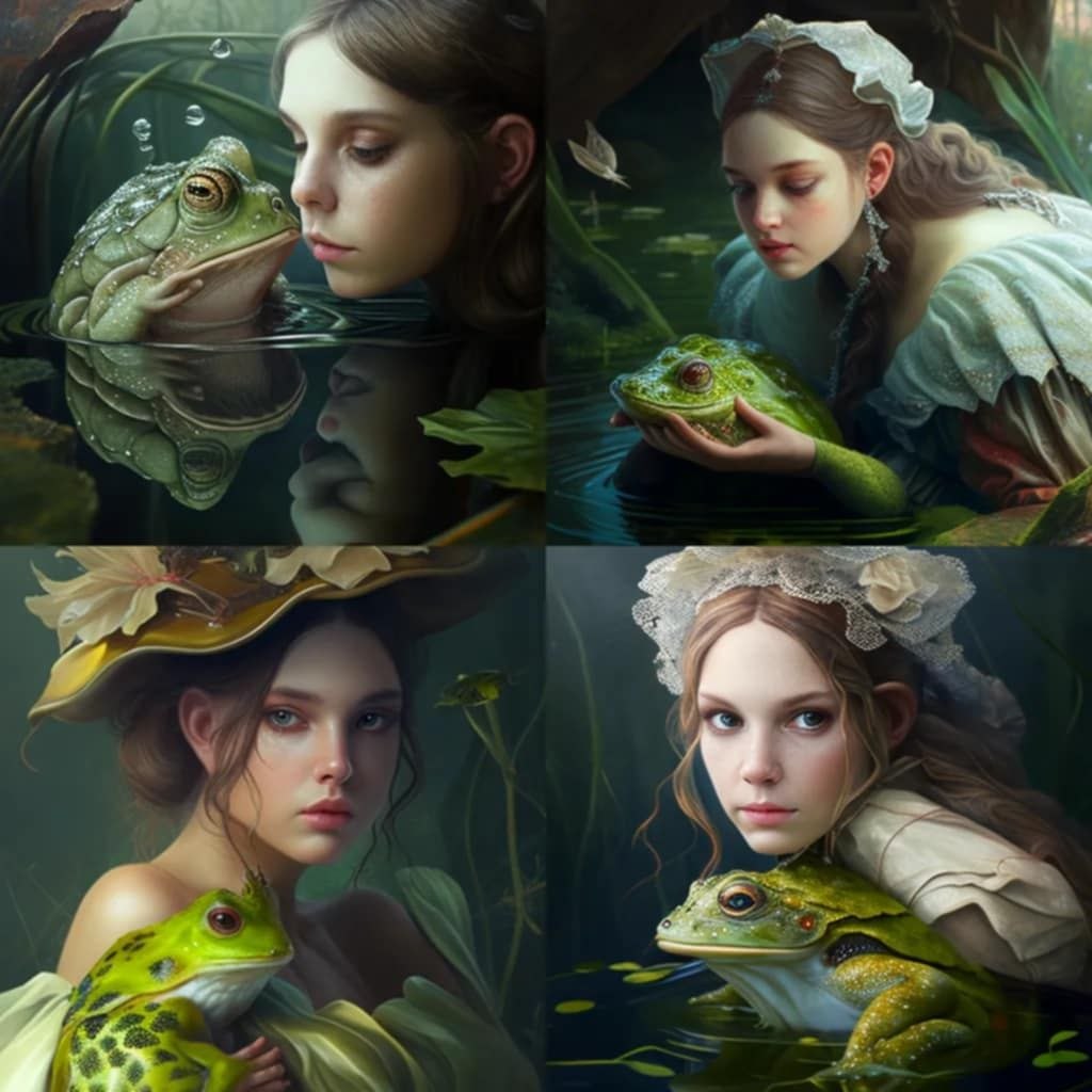 дама с лягушкой